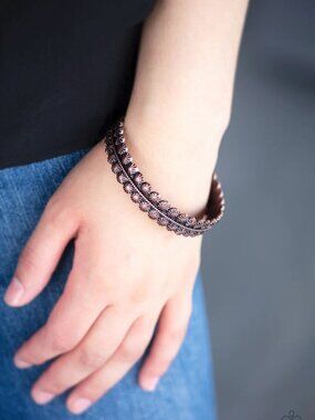Paparazzi Jewelry Accessories - Rustic Relic - Copper Bracelet - Vintage